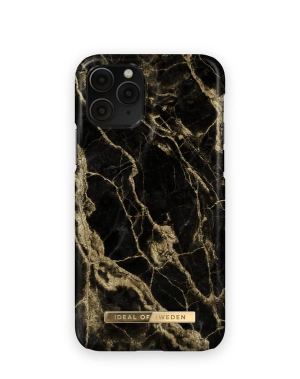 Printed Case iPhone 11 Pro / XS / X Golden Smoke Marble
