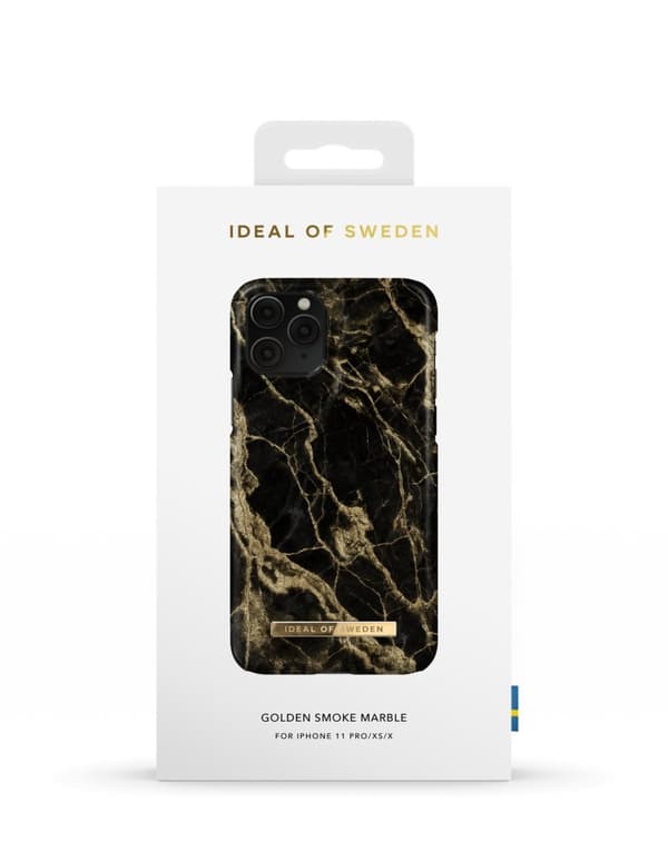 Printed Case iPhone 11 Pro / XS / X Golden Smoke Marble