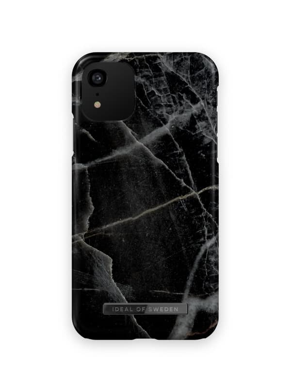 Printed Case iPhone 11 / XR Black Thunder Marble