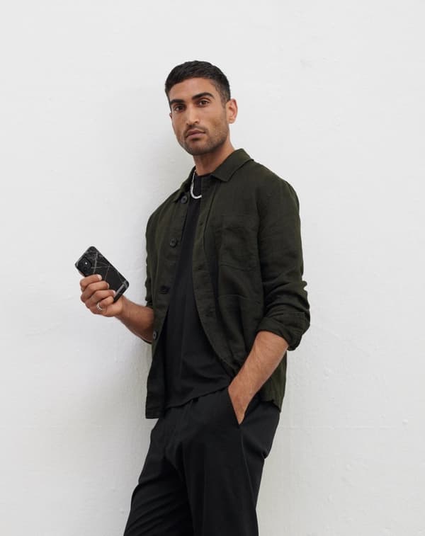 Printed Case iPhone 11 / XR Black Thunder Marble