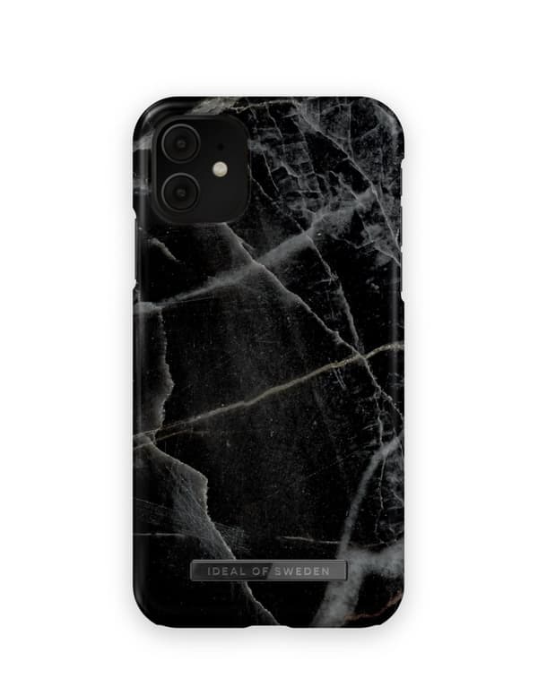 Printed Case iPhone 11 / XR Black Thunder Marble