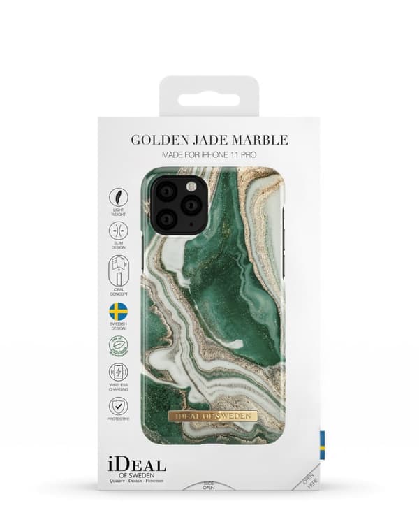 Printed Case iPhone 11 Pro / XS / X Golden Jade Marble