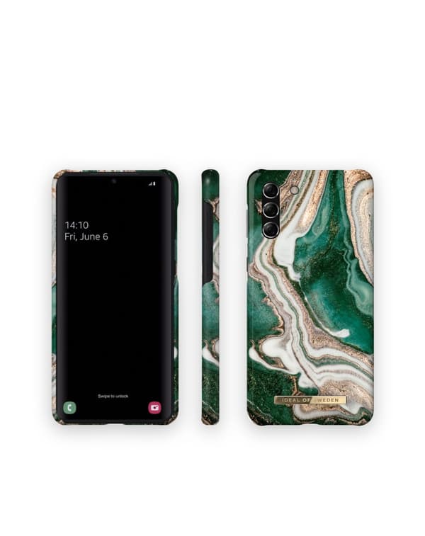 Printed Case Galaxy S21 Plus Golden Jade Marble