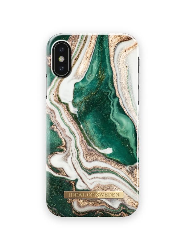 Printed Case iphone X / XS Golden Jade Marble