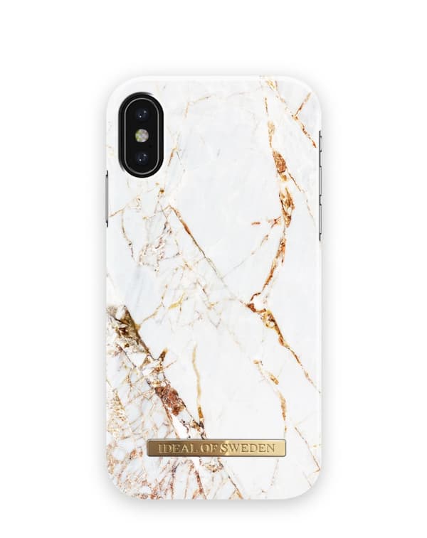 Printed Case iPhone X / XS Carrara Gold