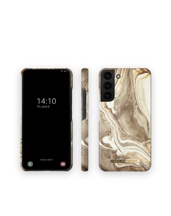 Printed Case Galaxy S22 Plus Golden Sand Marble