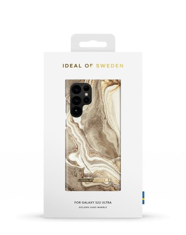 Printed Case Galaxy S22 Ultra Golden Sand Marble