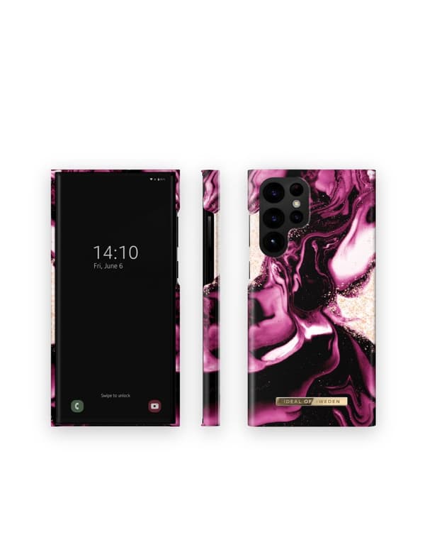 Printed Case Galaxy S22 Ultra Golden Ruby