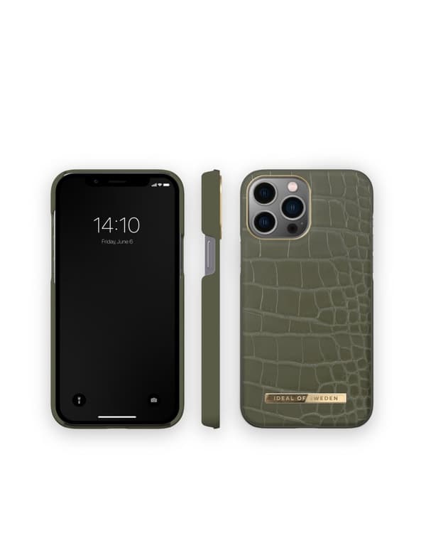 Atelier Case iPhone 12 Pro Max / 13 Pro Max Khaki Croco