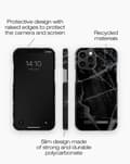 Miniatyrbild 7 av 8: Printed Case iPhone 12 Pro Max Black Thunder Marble