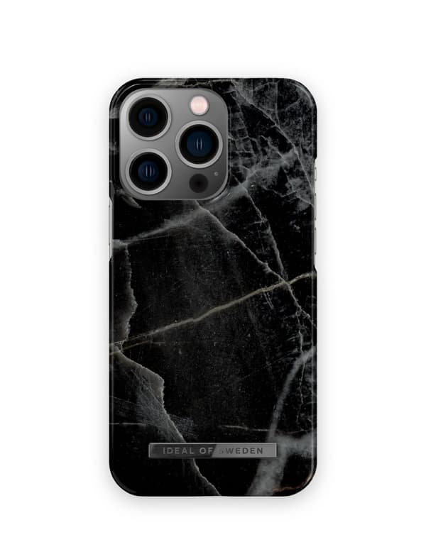 Printed Case iPhone 13 Pro Black Thunder Marble