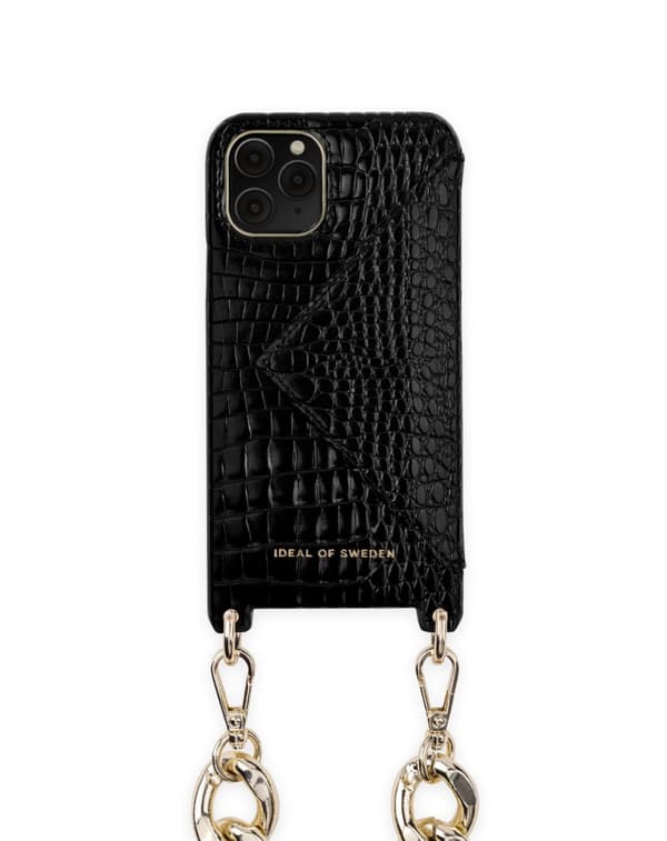 Necklace Case iPhone 12 / 12 Pro Neo Noir Croco