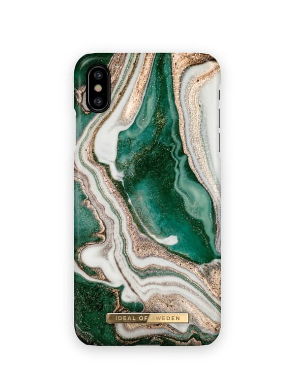 Printed Case iPhone Xs Max Golden Jade Marble