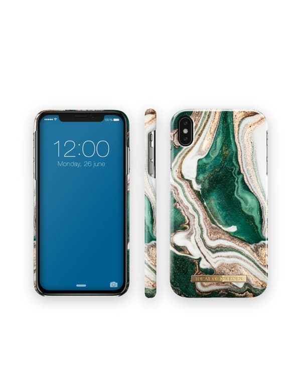 Printed Case iPhone Xs Max Golden Jade Marble