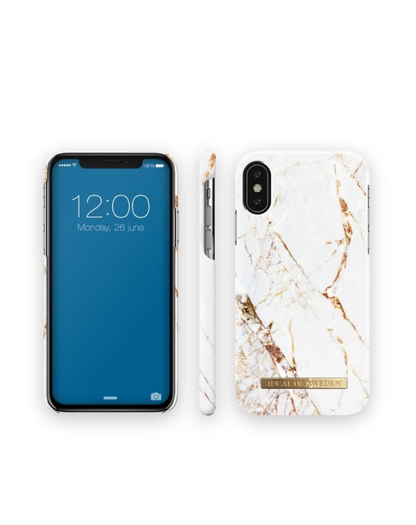 Printed Case iPhone X Carrara Gold