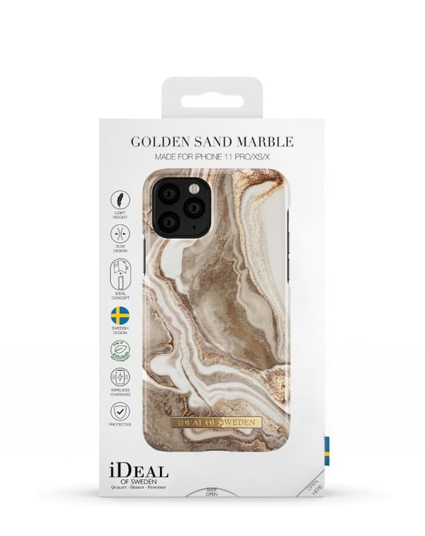 Printed Case iPhone 11 Pro / XS / X Golden Sand Marble