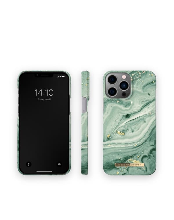 Printed Case iPhone 12 Pro Max / 13 Pro Max Mint Swirl Marble