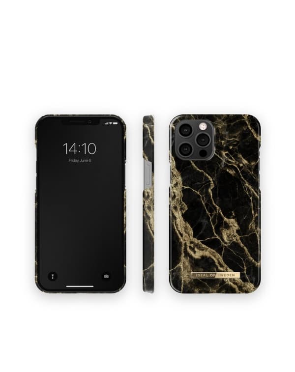 Printed Case iPhone 12 Pro Max Golden Smoke Marble