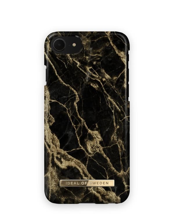 Printed Case iPhone 8 / 7 / 6 / 6S / SE Golden Smoke Marble