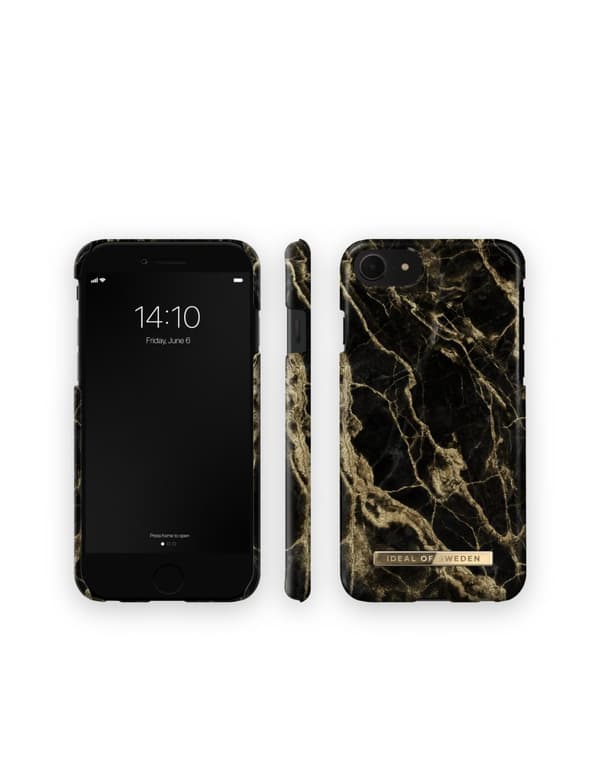 Printed Case iPhone 8 / 7 / 6 / 6S / SE Golden Smoke Marble