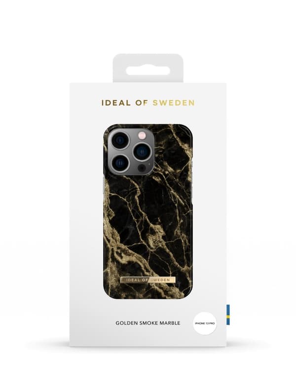 Printed Case iPhone 13 Pro Golden Smoke Marble