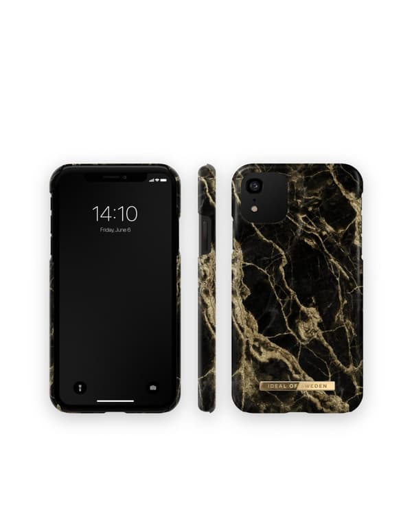 Printed Case iPhone 11 / XR Golden Smoke Marble