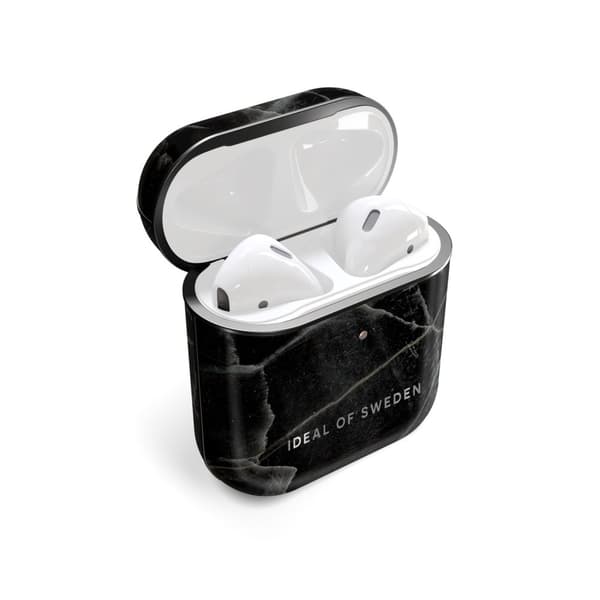 Fashion AirPods Case Black Thunder Marble