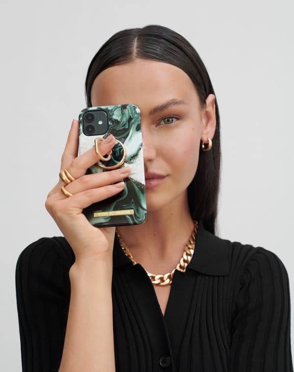Printed Case iPhone 13 Pro Golden Olive Marble