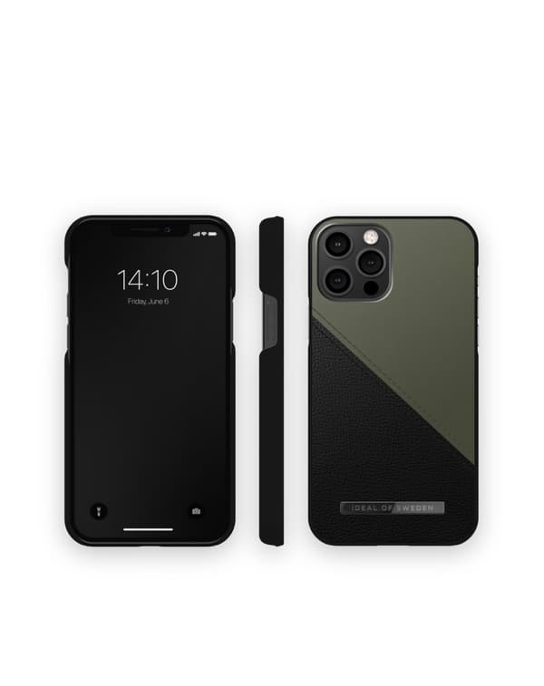 Atelier Case iPhone 12 / 12 Pro Onyx Black Khaki