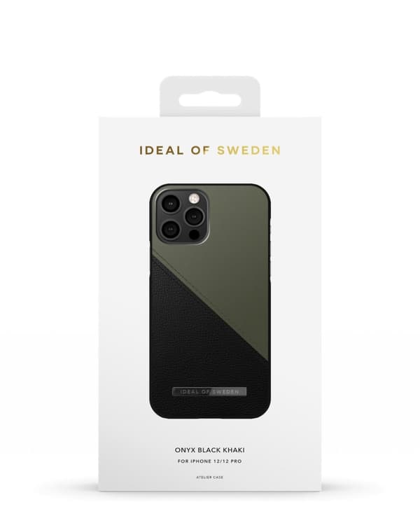 Atelier Case iPhone 12 / 12 Pro Onyx Black Khaki