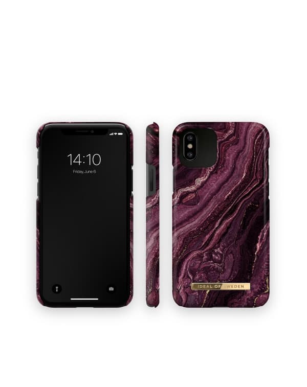 Printed Case iPhone 11 Pro / XS / X Golden Plum