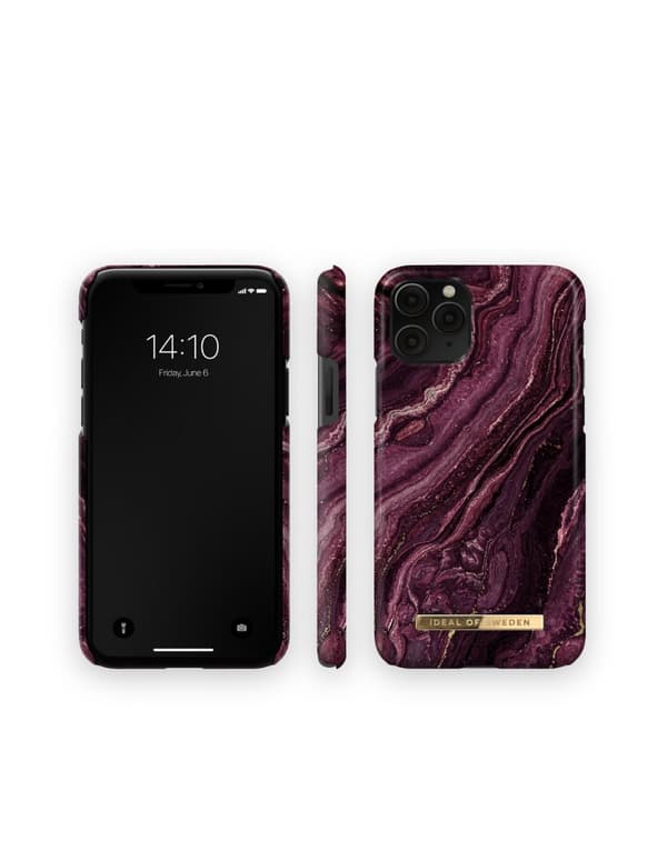Printed Case iPhone 11 Pro / XS / X Golden Plum