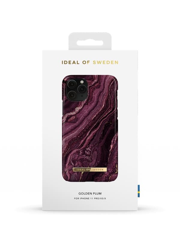Printed Case iPhone 11 Pro / XS / X Golden Plum