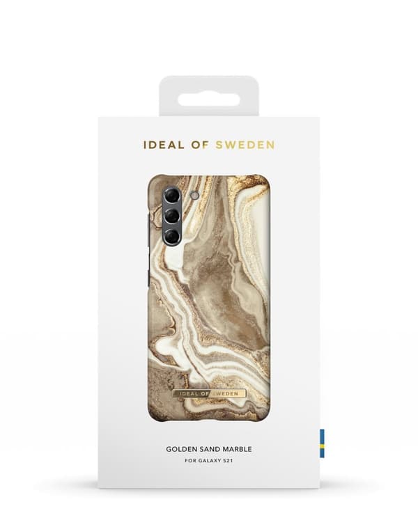 Printed Case Galaxy S21 Golden Sand Marble
