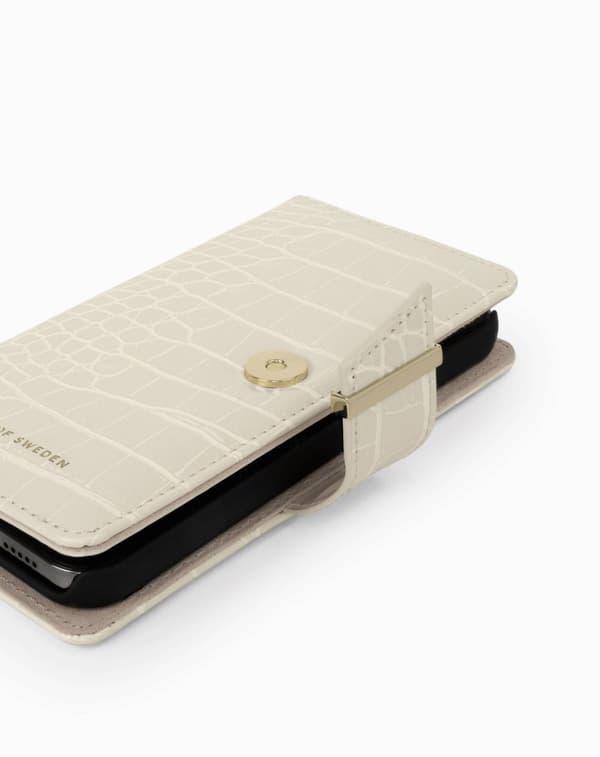 Cora Phone Wallet Galaxy S22 Plus Beige Croco
