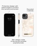 Miniatyrbild 4 av 5: Printed Case iPhone 13 / 14 / 16e Rose Pearl Marble