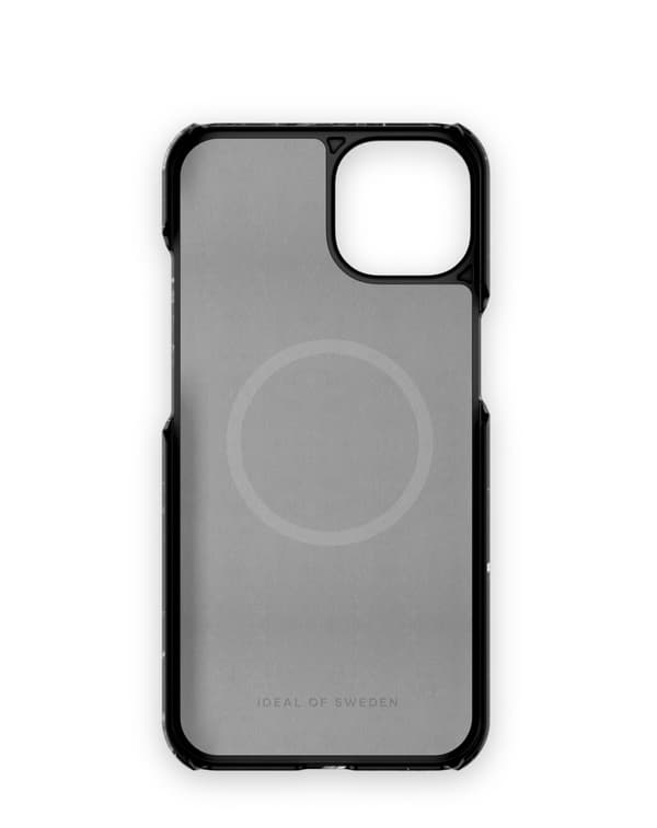 Printed Case MagSafe iPhone 14 Plus Black Thunder Marble
