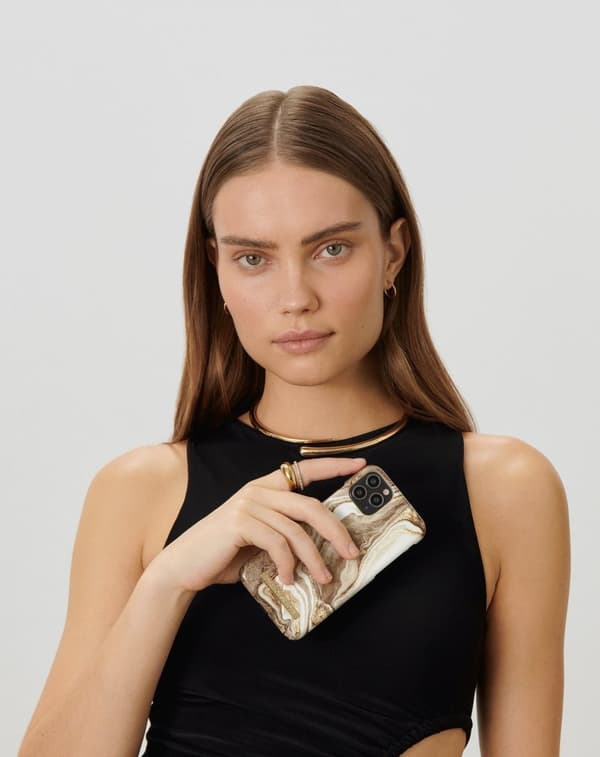 Printed Case iPhone 8 / 7 / 6 / 6S / SE Golden Sand Marble