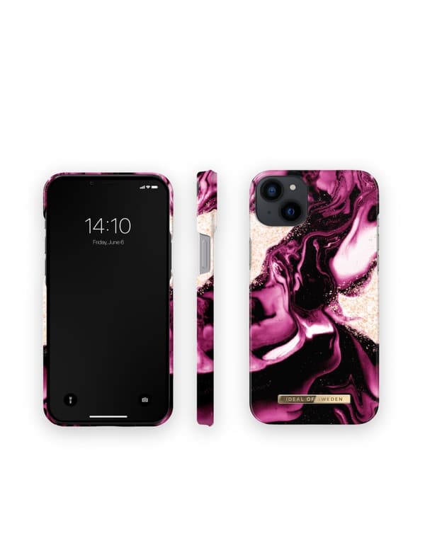 Printed Case iPhone 14 Plus Golden Ruby