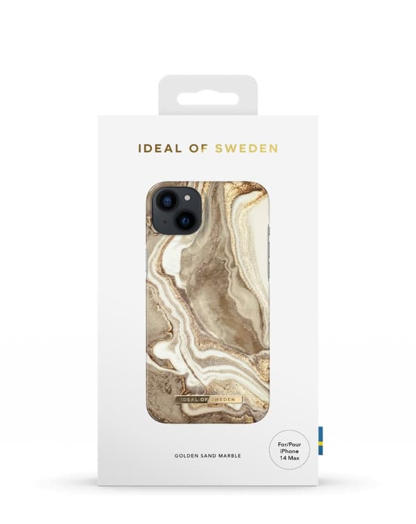 Printed Case iPhone 14 Plus Golden Sand Marble