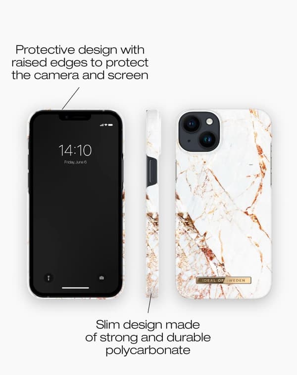 Printed Case MagSafe iPhone 14 Plus Carrara Gold