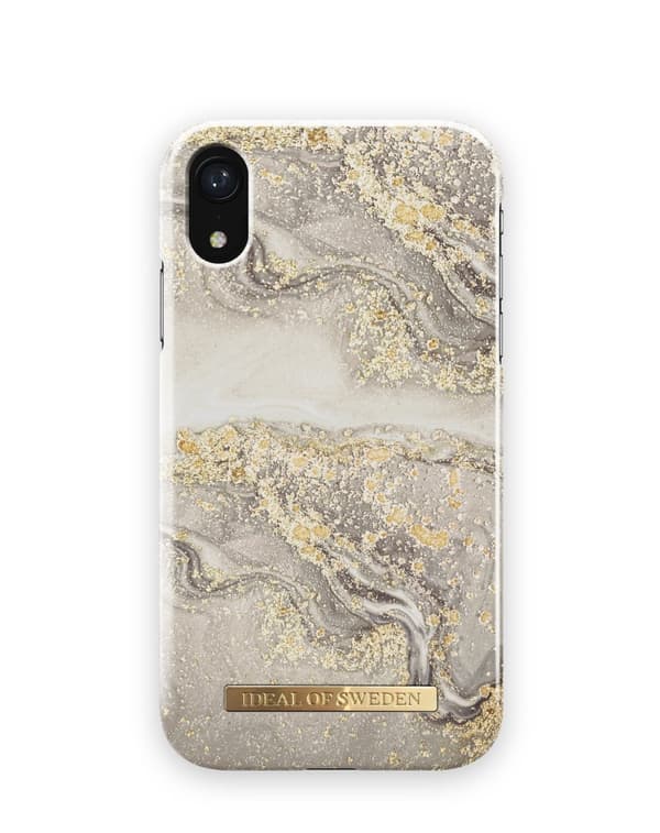 Printed Case iPhone XR Sparkle Greige Marble