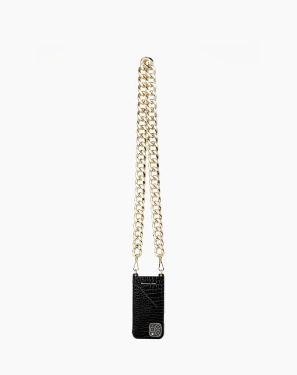 Necklace Case iPhone 8 / 7 / 6 / 6S / SE Neo Noir Croco