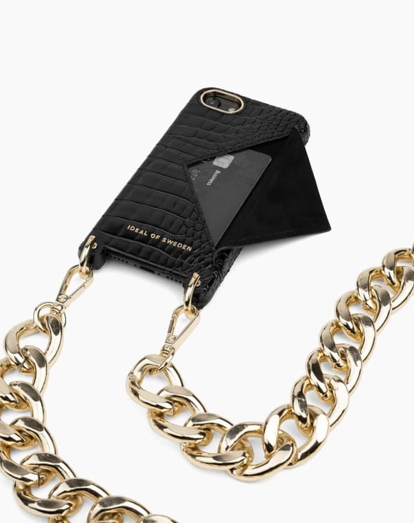 Necklace Case iPhone 8 / 7 / 6 / 6S / SE Neo Noir Croco