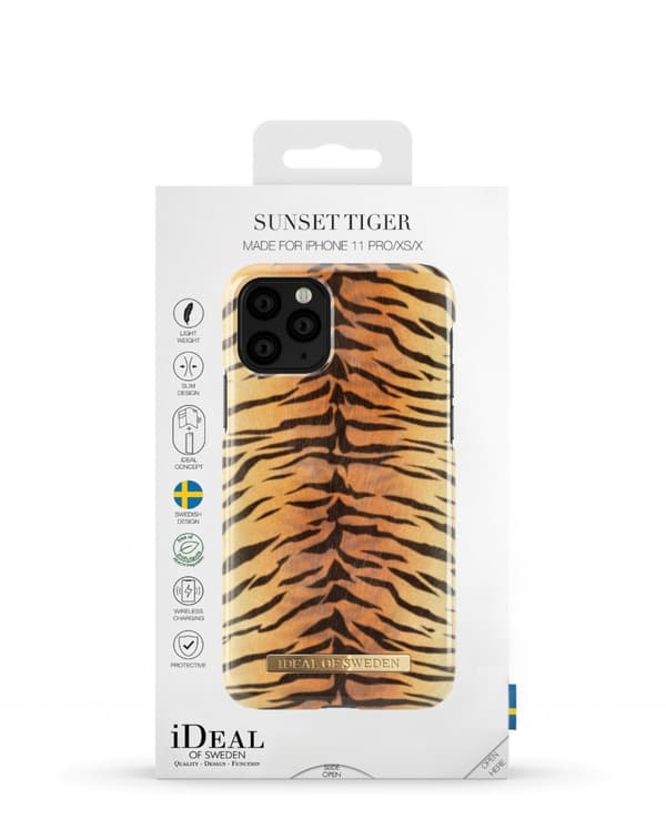 Printed Case iPhone 11 Pro / XS / X Sunset Tiger