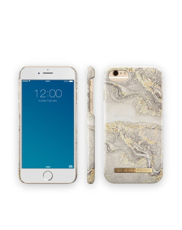 Printed Case iPhone 8 / 7 / 6 / 6S / SE Sparkle Greige Marble