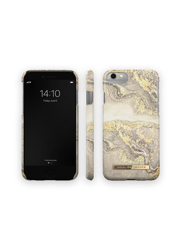Printed Case iPhone 8 / 7 / 6 / 6S / SE Sparkle Greige Marble