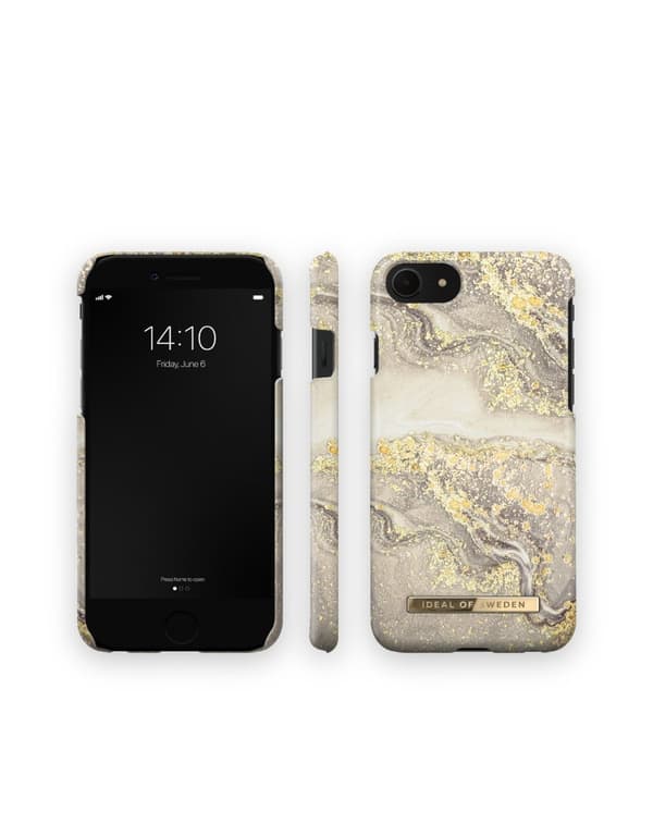 Printed Case iPhone 8 / 7 / 6 / 6S / SE Sparkle Greige Marble