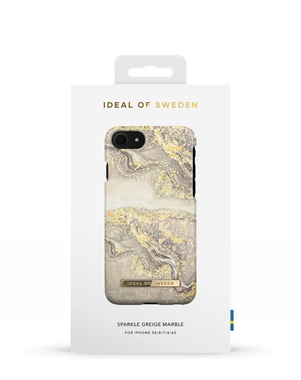 Printed Case iPhone 8 / 7 / 6 / 6S / SE Sparkle Greige Marble
