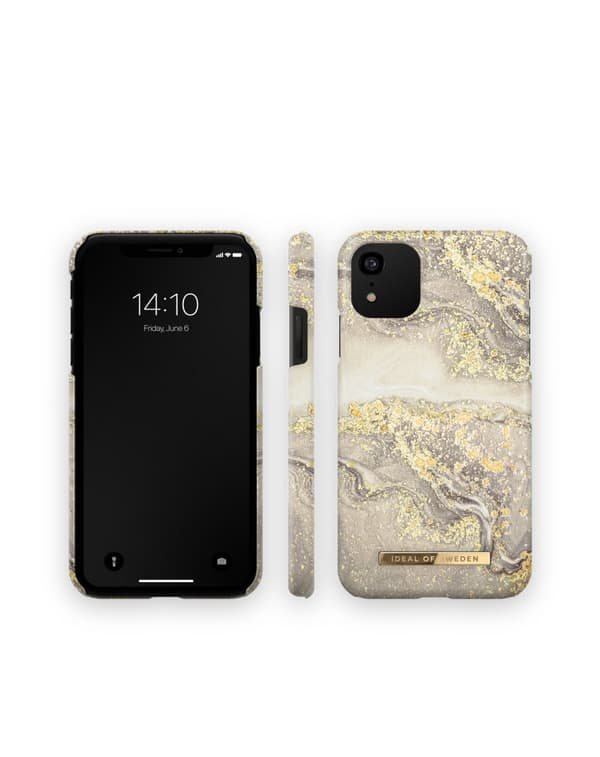 Printed Case iPhone 11 / XR Sparkle Greige Marble